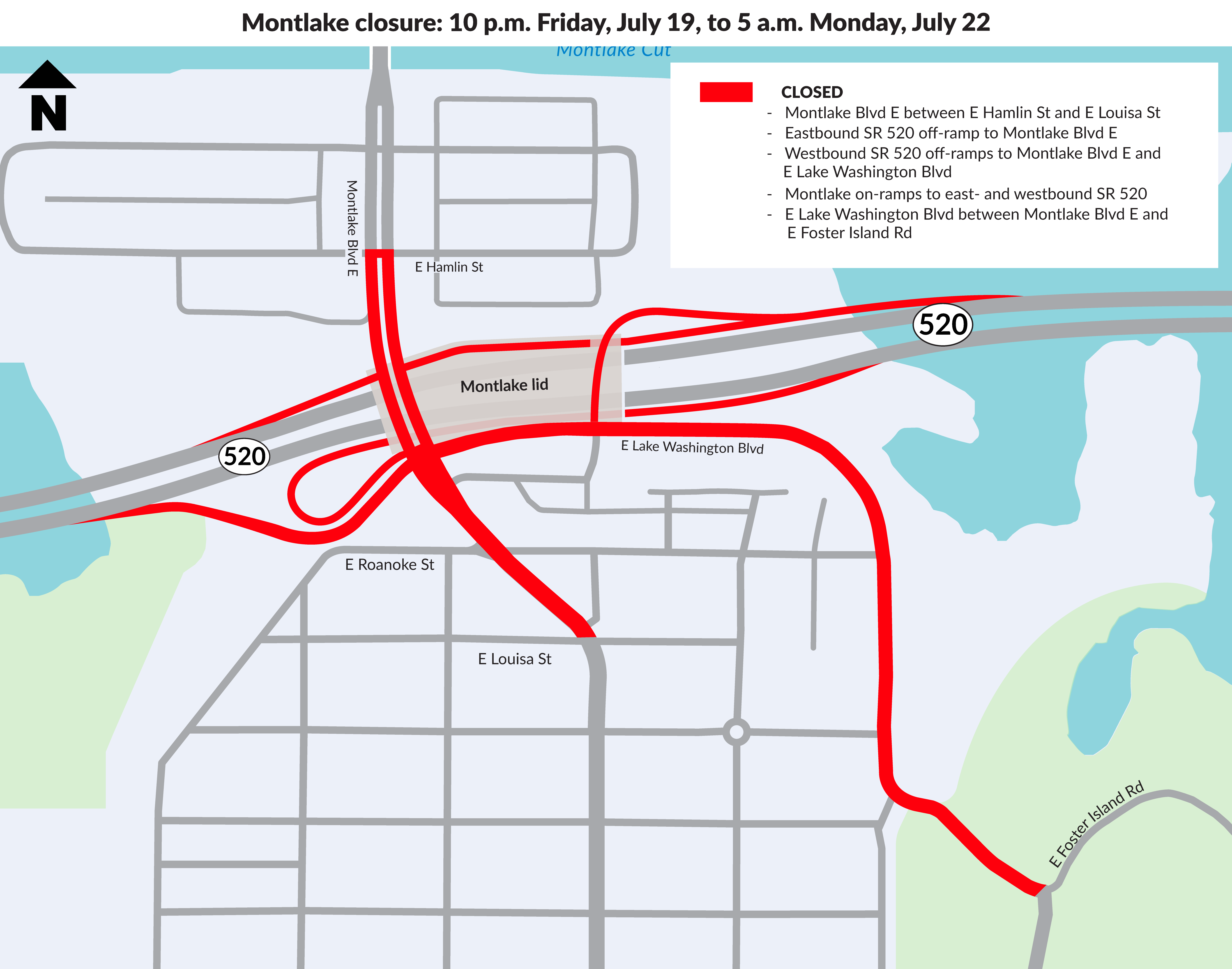 Montlake closures this weekend, Montlake online construction meeting